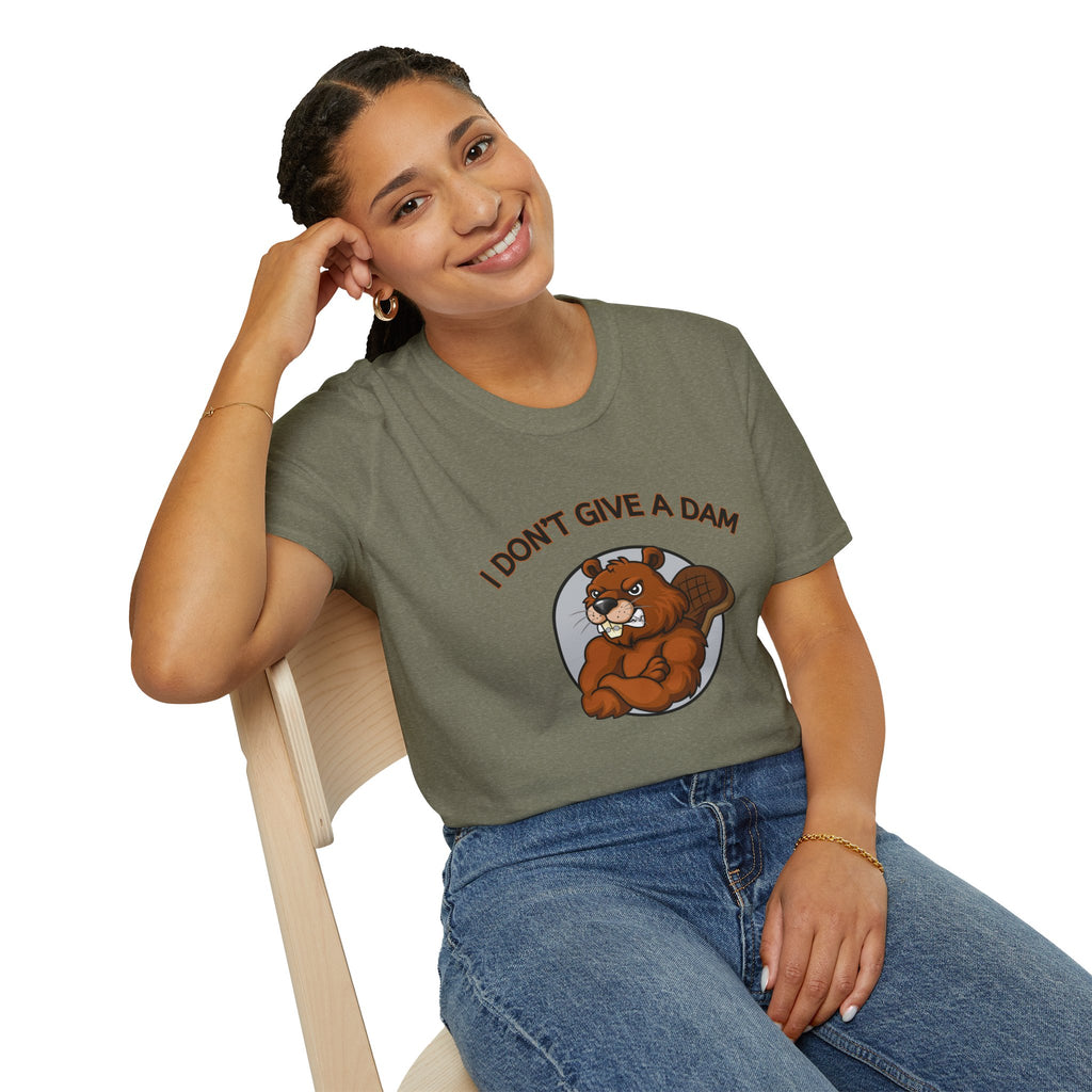 I Don’t Give a Dam Beaver T-Shirt | Funny Nature Tee
