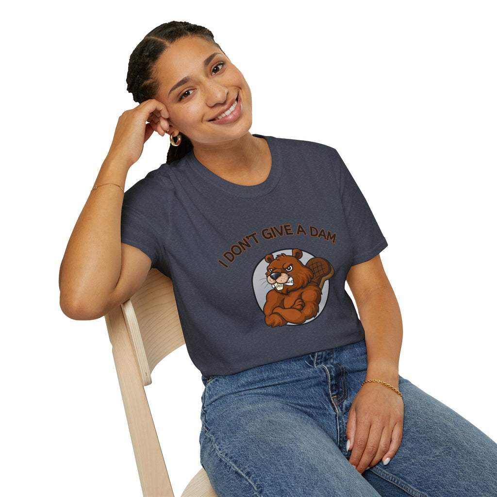 I Don’t Give a Dam Beaver T-Shirt | Funny Nature Tee