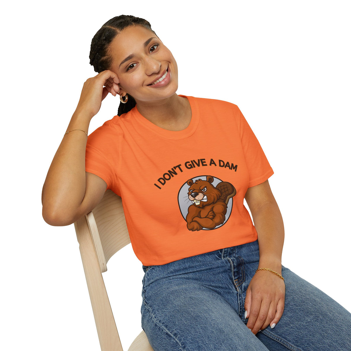 I Don’t Give a Dam Beaver T-Shirt | Funny Nature Tee