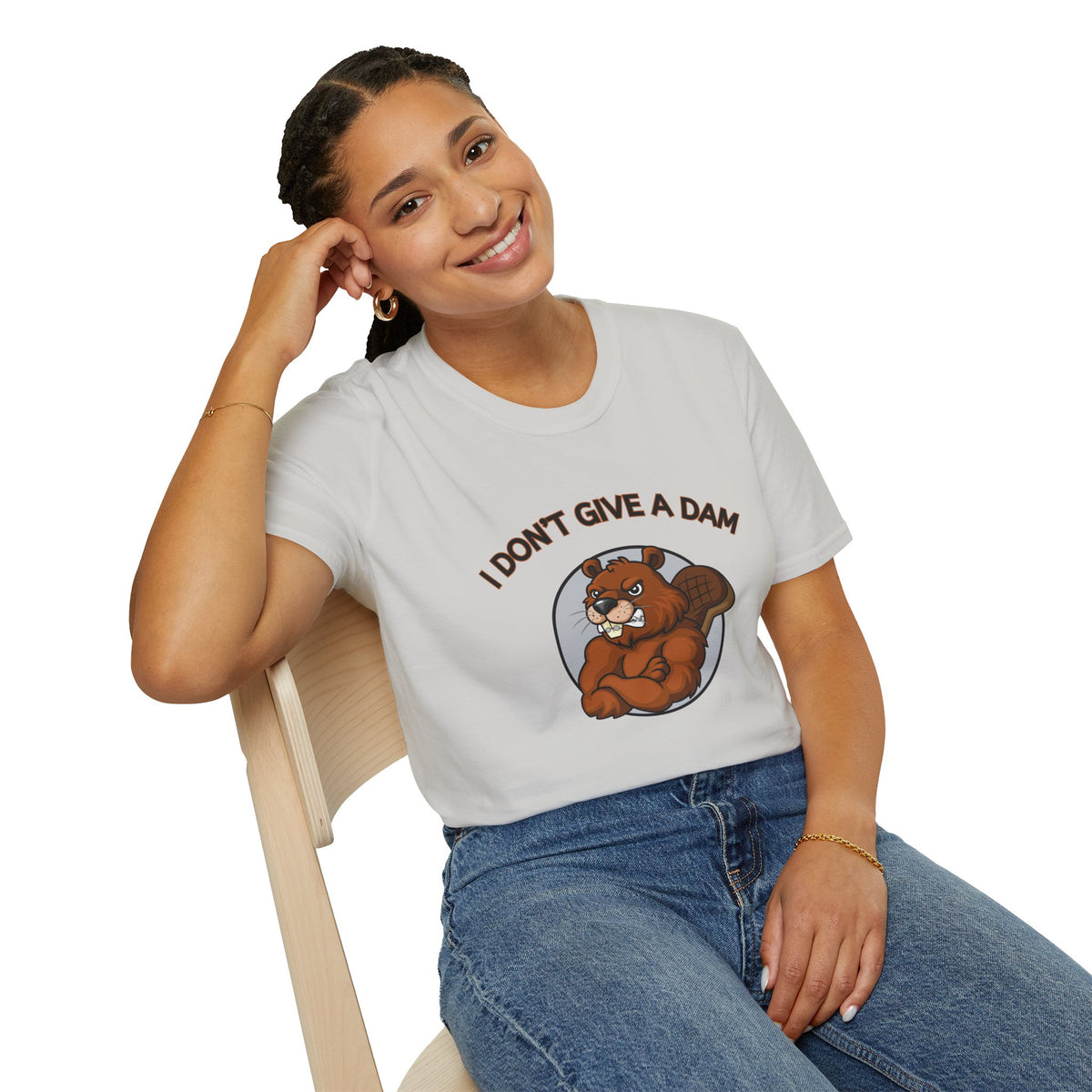 I Don’t Give a Dam Beaver T-Shirt | Funny Nature Tee