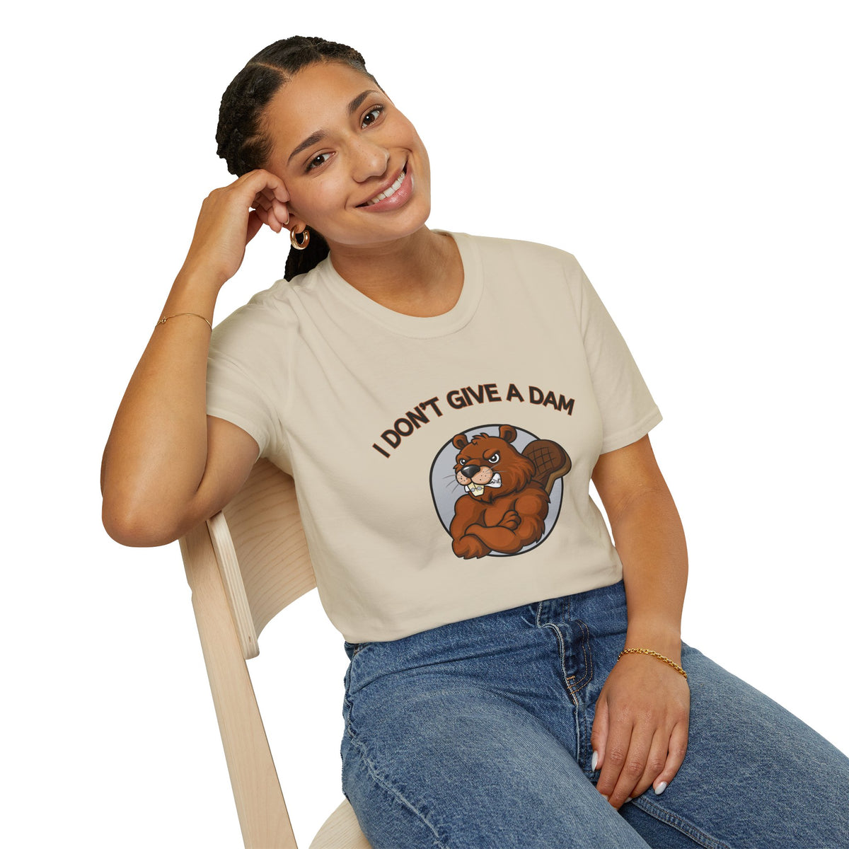 I Don’t Give a Dam Beaver T-Shirt | Funny Nature Tee