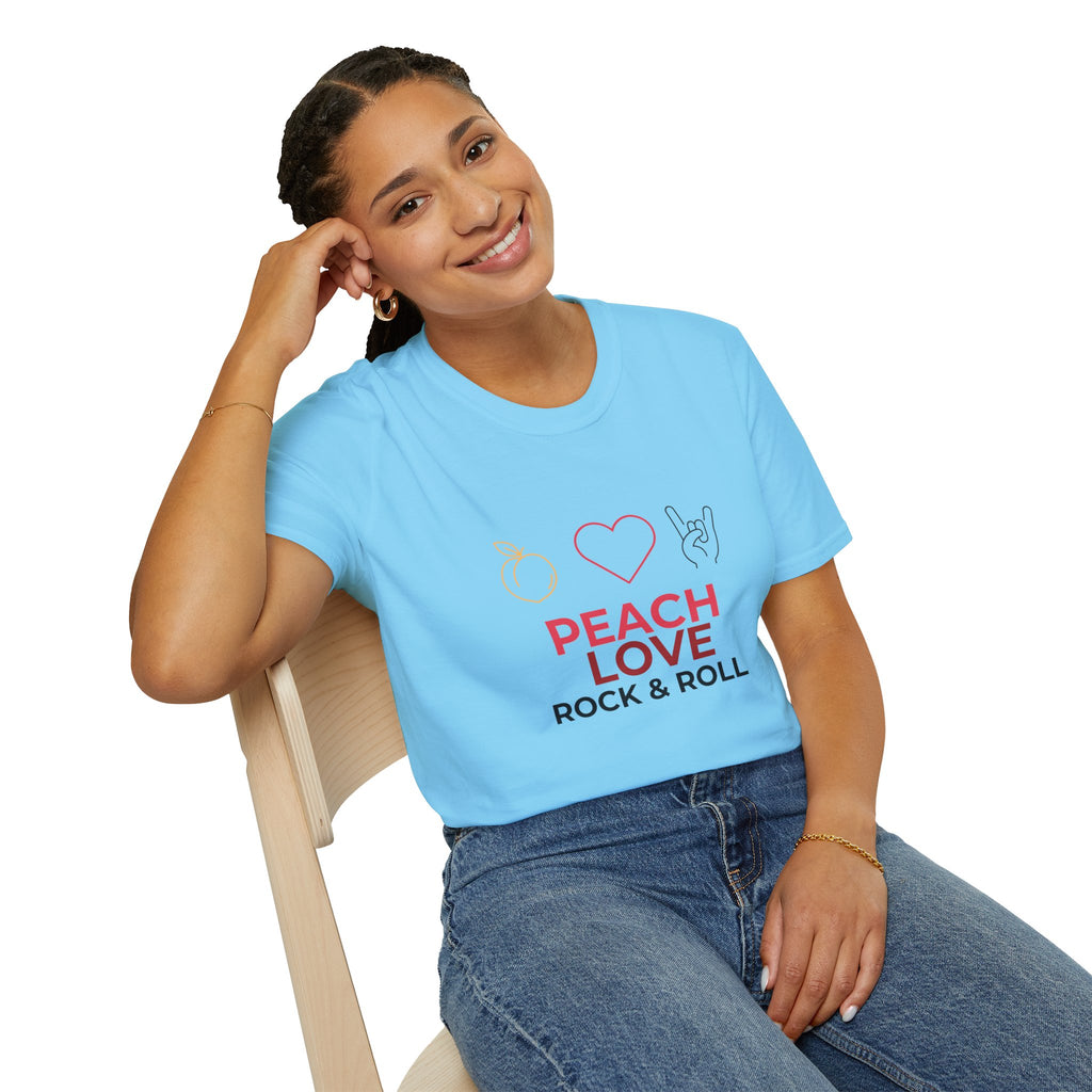 Peach Love Rock & Roll T-Shirt | Comfort Colors