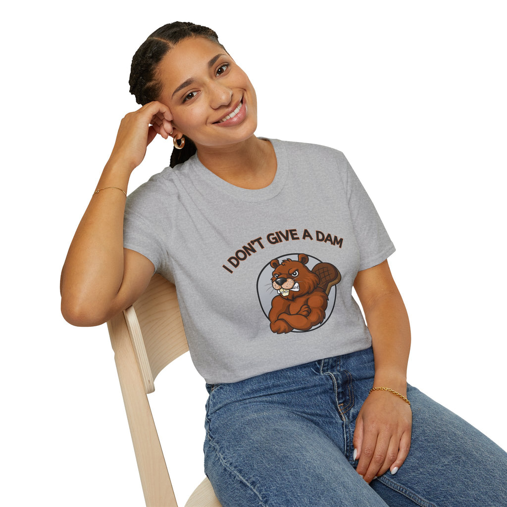I Don’t Give a Dam Beaver T-Shirt | Funny Nature Tee