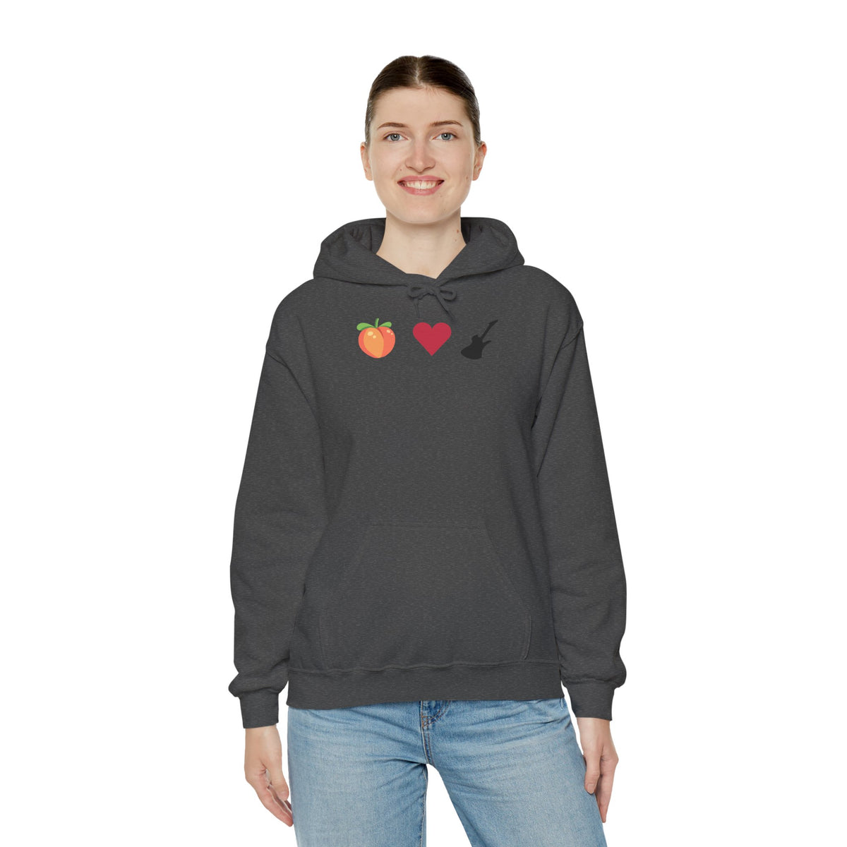 Peach Love Rock & Roll Two-Sided Hoodie | Original Logo