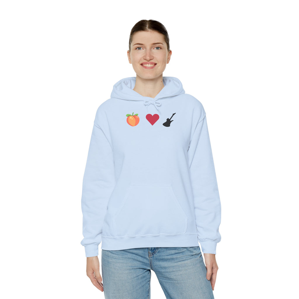 Peach Love Rock & Roll Two-Sided Hoodie | Original Logo