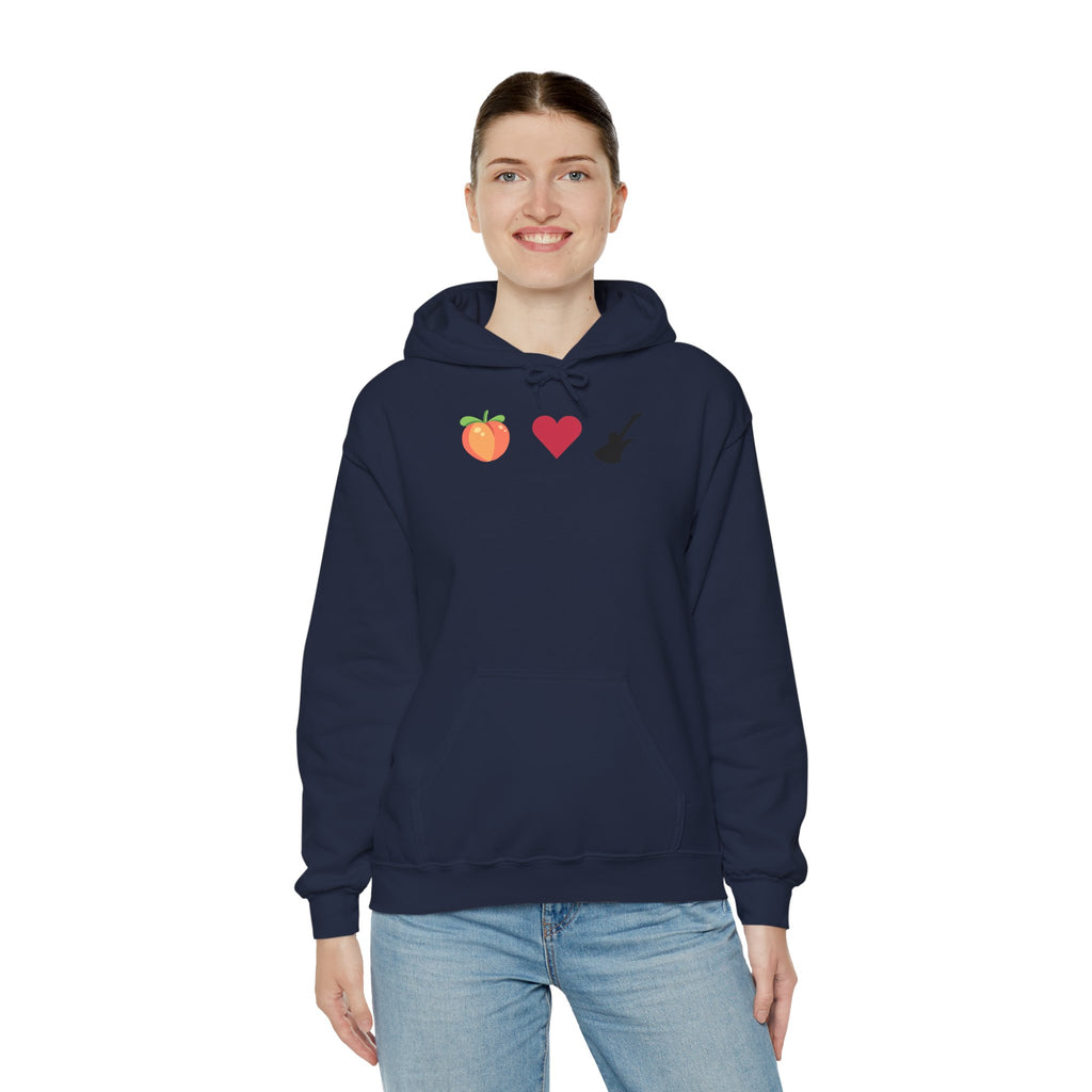 Peach Love Rock & Roll Two-Sided Hoodie | Original Logo