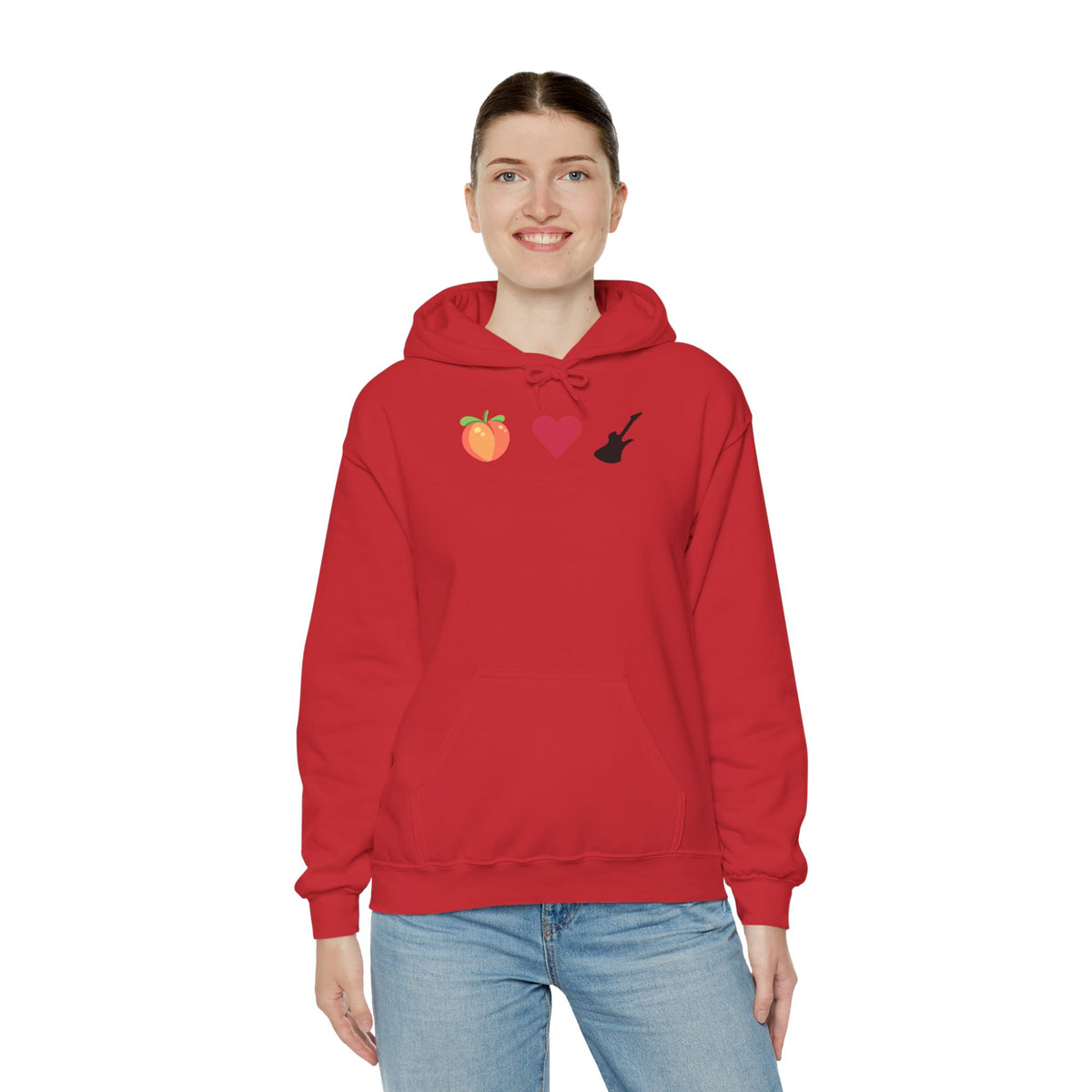 Peach Love Rock & Roll Two-Sided Hoodie | Original Logo