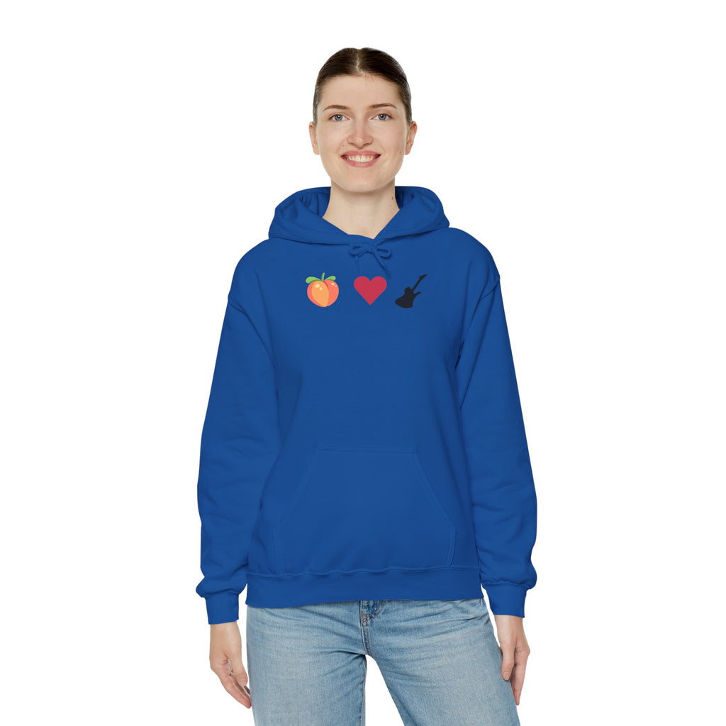 Peach Love Rock & Roll Two-Sided Hoodie | Original Logo