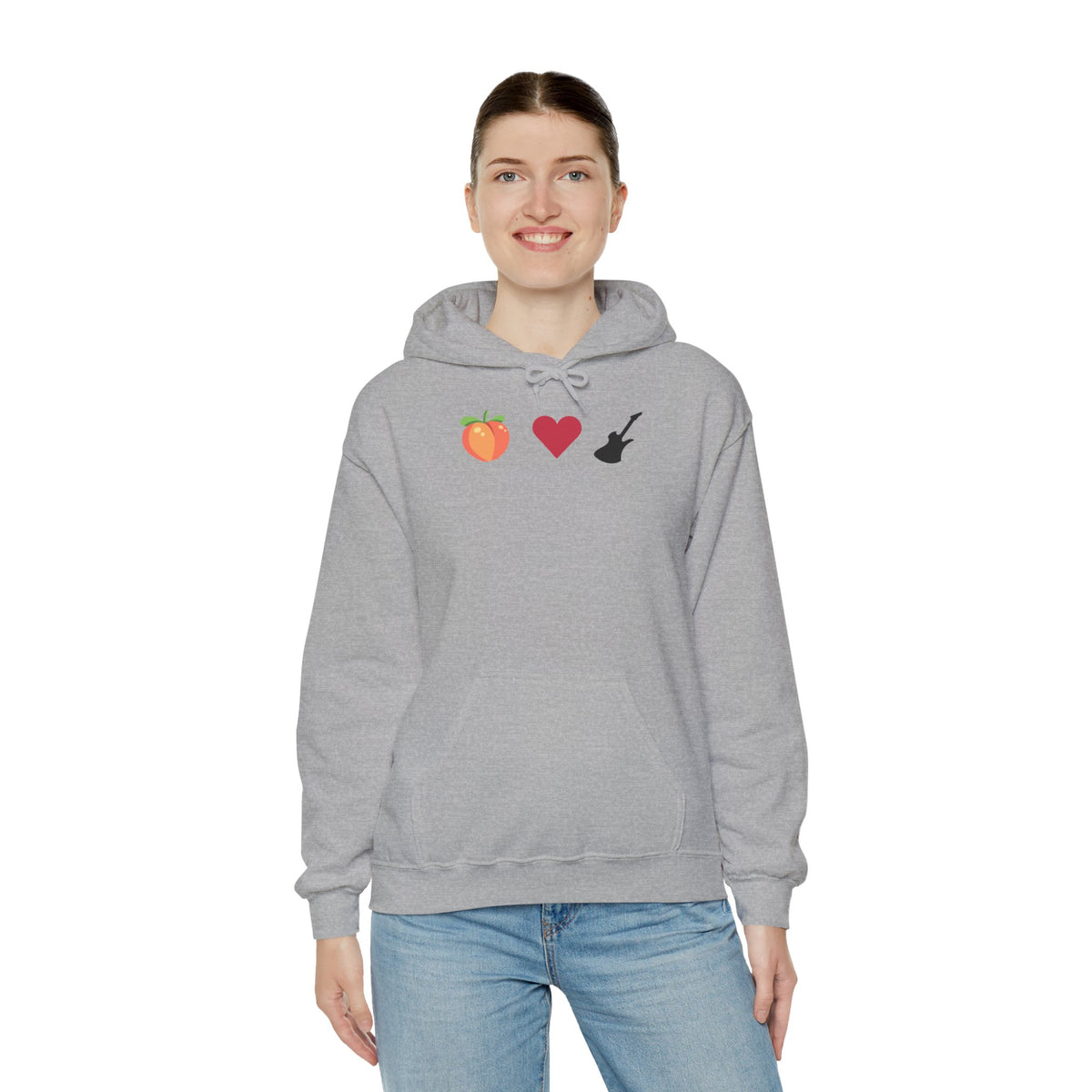 Peach Love Rock & Roll Two-Sided Hoodie | Original Logo