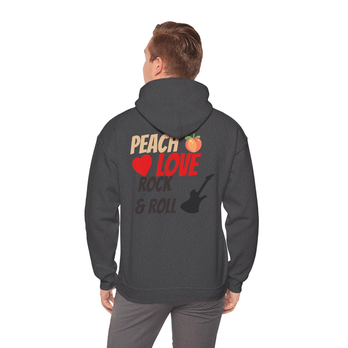 Peach Love Rock & Roll Two-Sided Hoodie | Original Logo