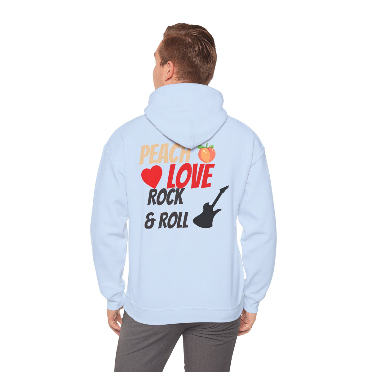 Peach Love Rock & Roll Two-Sided Hoodie | Original Logo