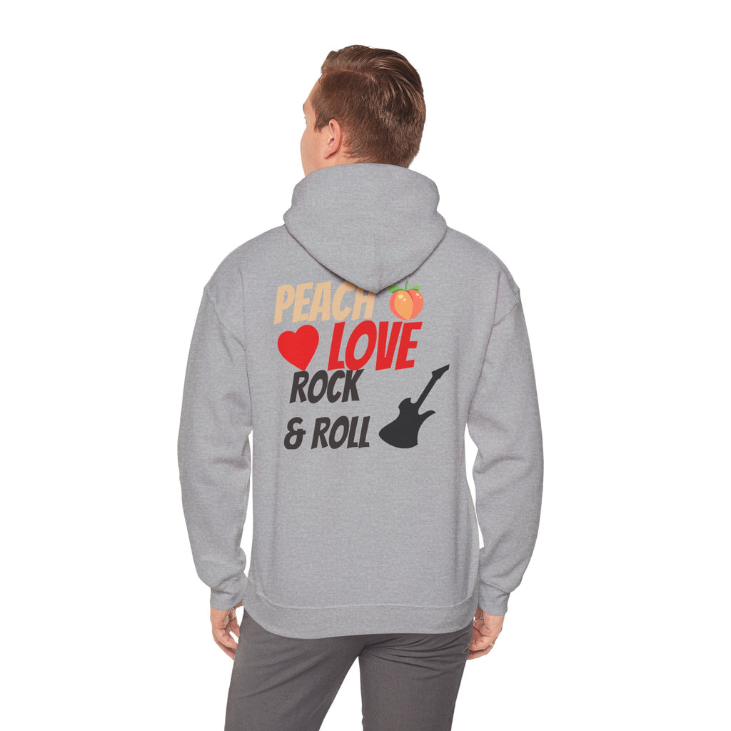 Peach Love Rock & Roll Two-Sided Hoodie | Original Logo