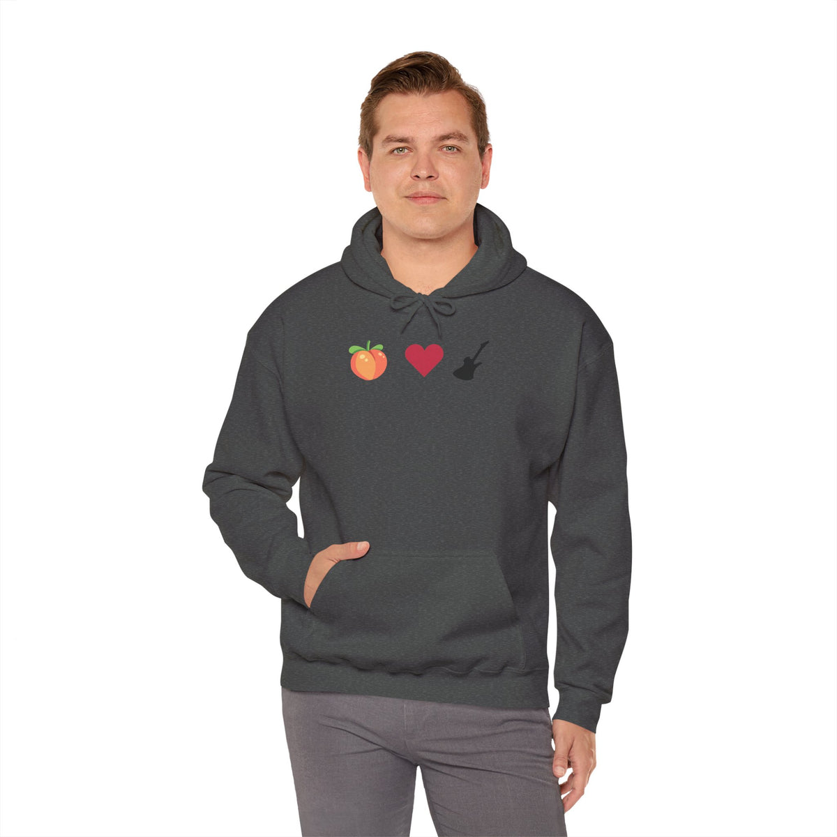 Peach Love Rock & Roll Two-Sided Hoodie | Original Logo