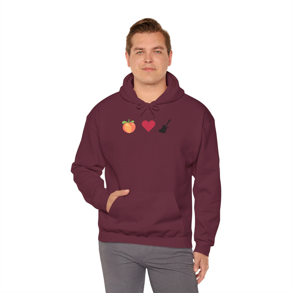 Peach Love Rock & Roll Two-Sided Hoodie | Original Logo
