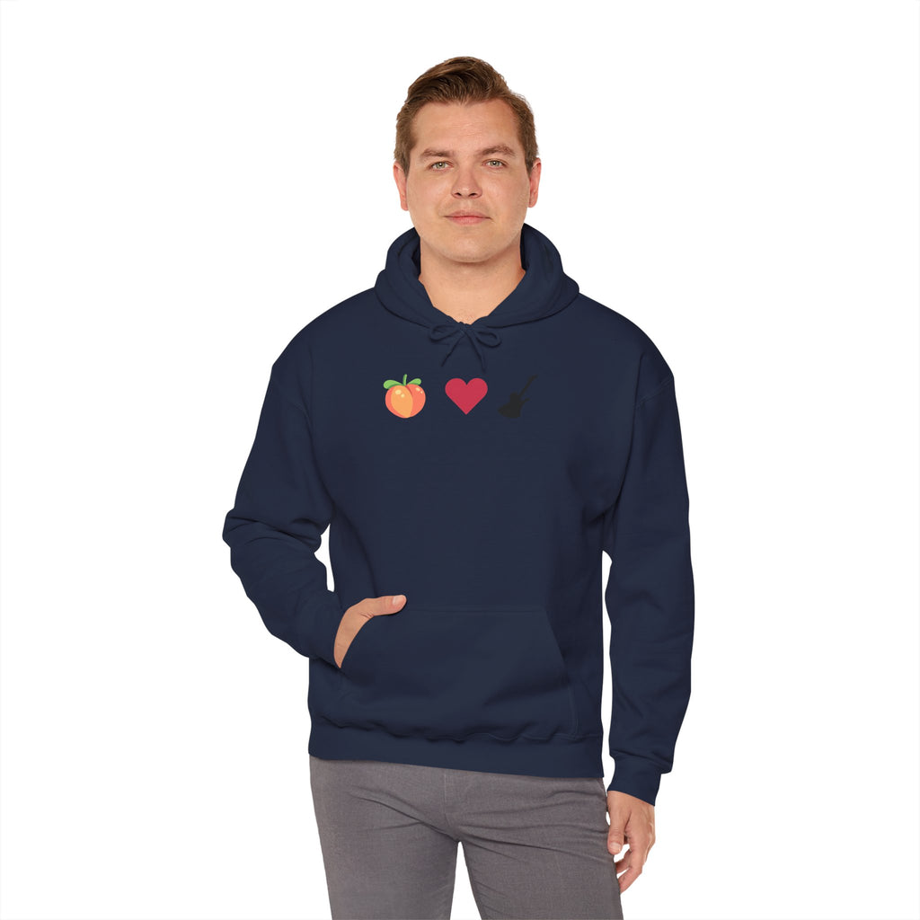 Peach Love Rock & Roll Two-Sided Hoodie | Original Logo