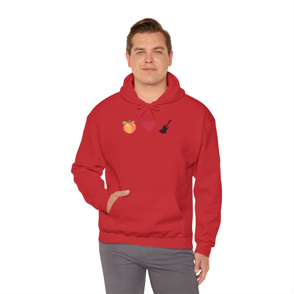 Peach Love Rock & Roll Two-Sided Hoodie | Original Logo