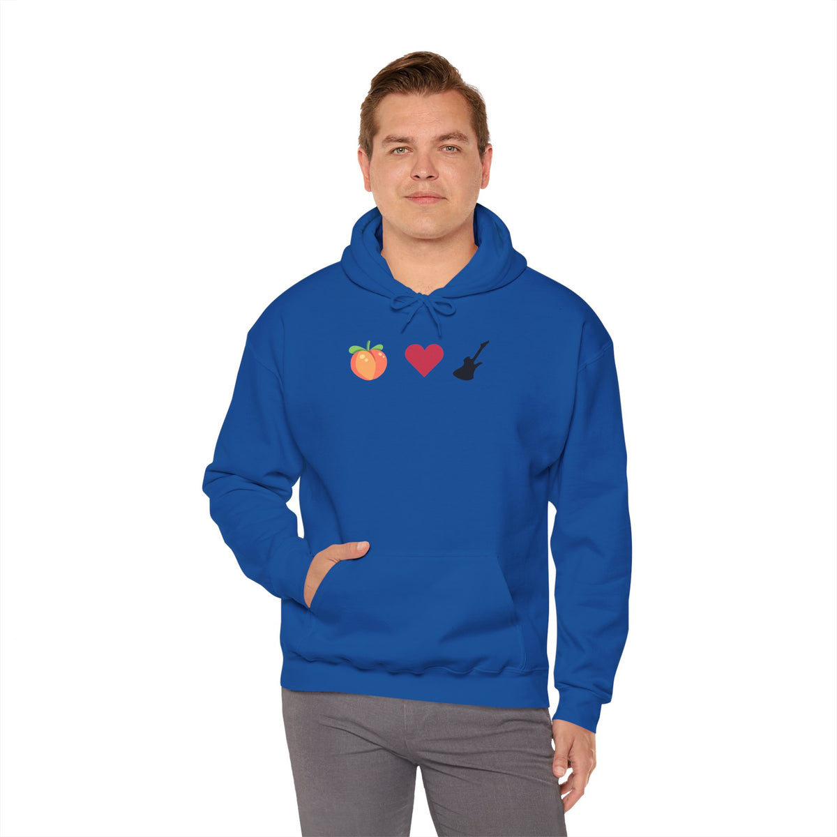 Peach Love Rock & Roll Two-Sided Hoodie | Original Logo