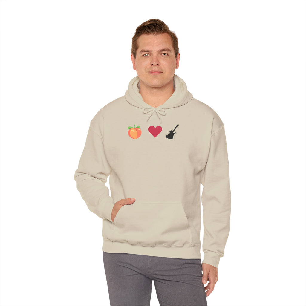 Peach Love Rock & Roll Two-Sided Hoodie | Original Logo