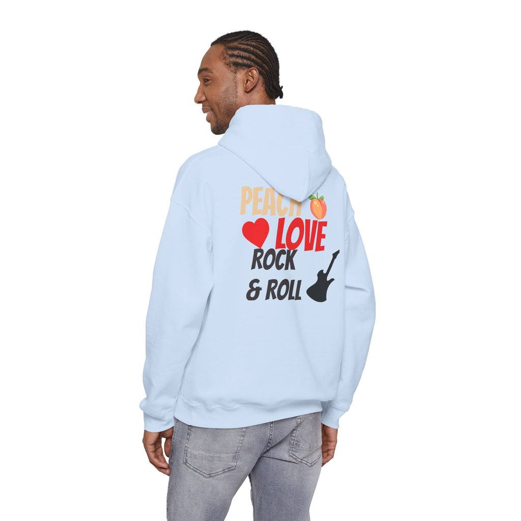 Peach Love Rock & Roll Two-Sided Hoodie | Original Logo