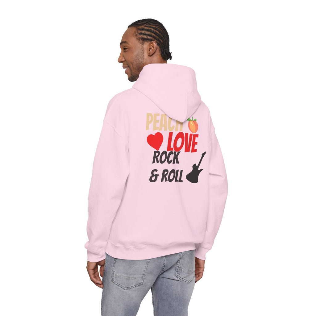 Peach Love Rock & Roll Two-Sided Hoodie | Original Logo