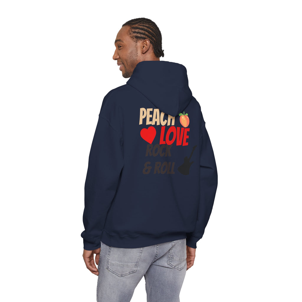 Peach Love Rock & Roll Two-Sided Hoodie | Original Logo