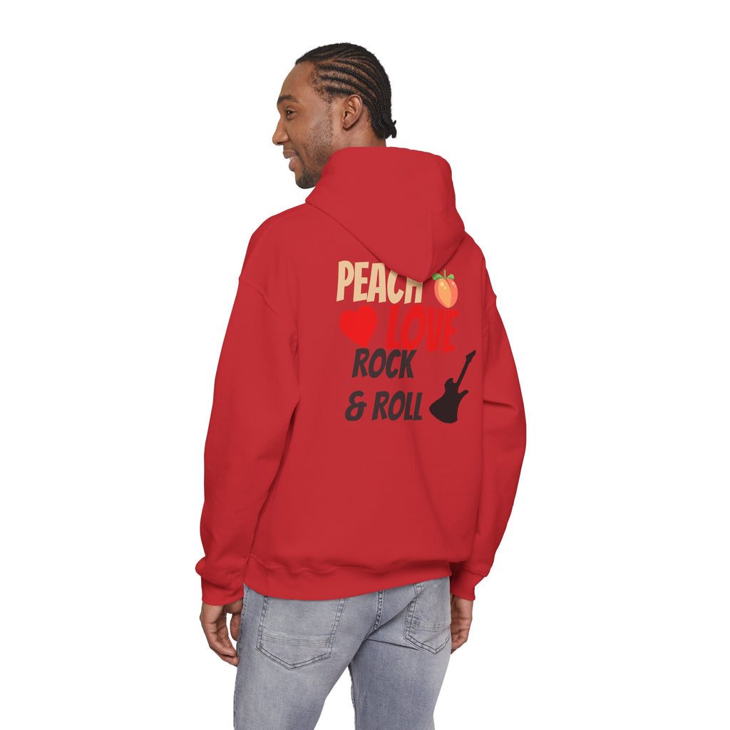Peach Love Rock & Roll Two-Sided Hoodie | Original Logo