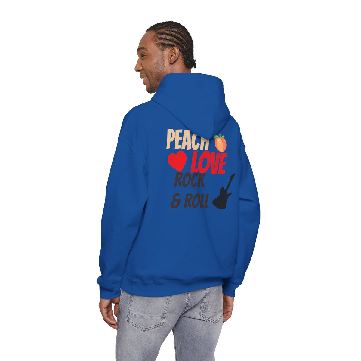 Peach Love Rock & Roll Two-Sided Hoodie | Original Logo
