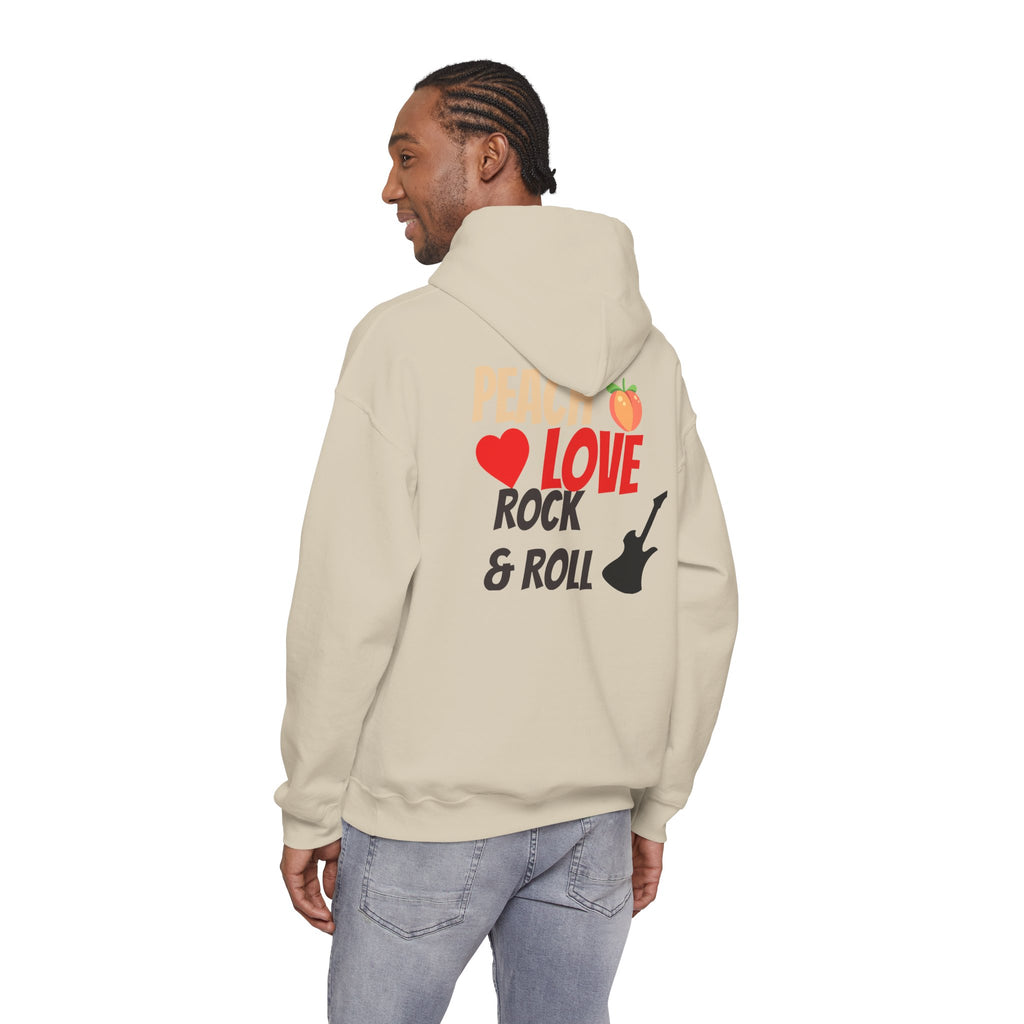 Peach Love Rock & Roll Two-Sided Hoodie | Original Logo
