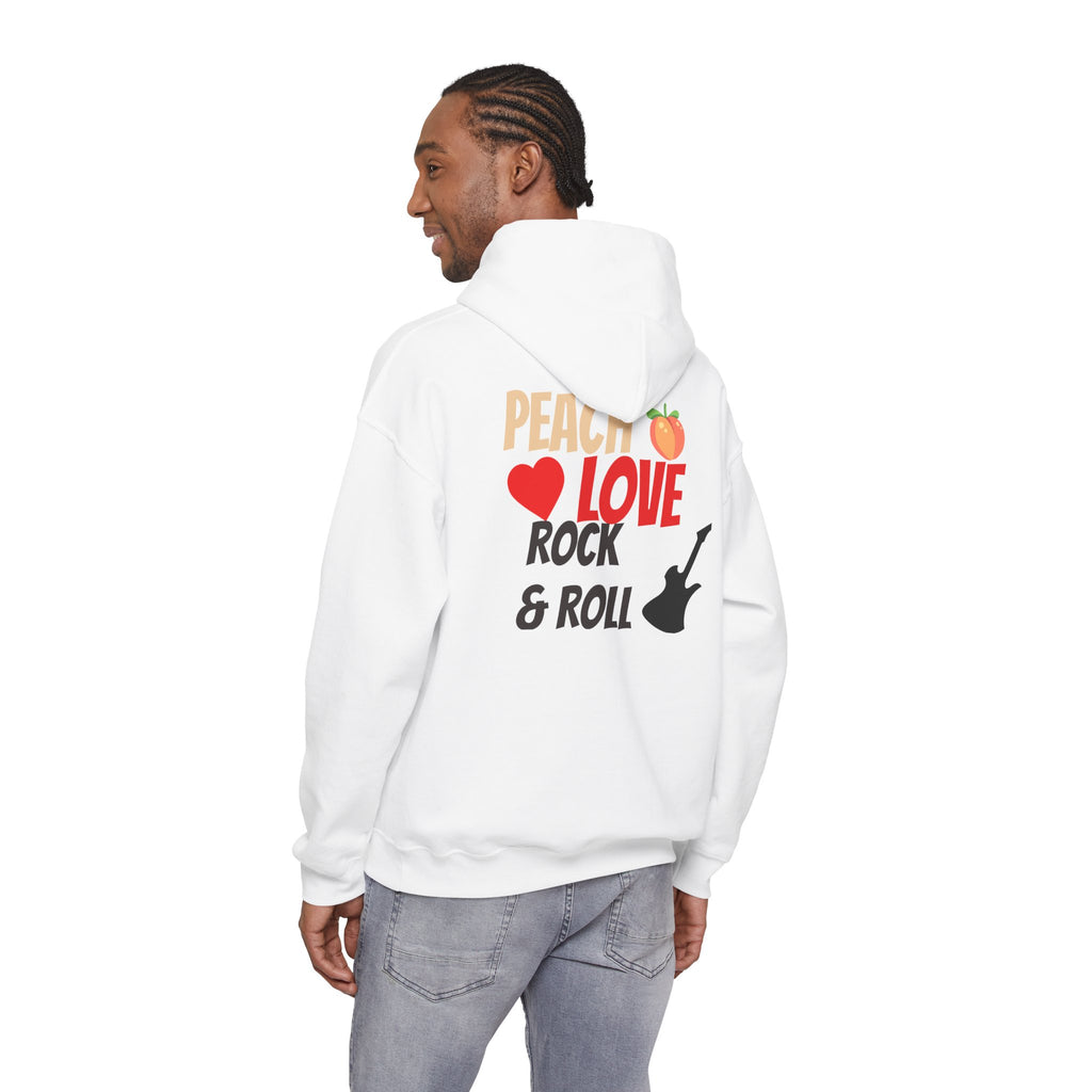Peach Love Rock & Roll Two-Sided Hoodie | Original Logo