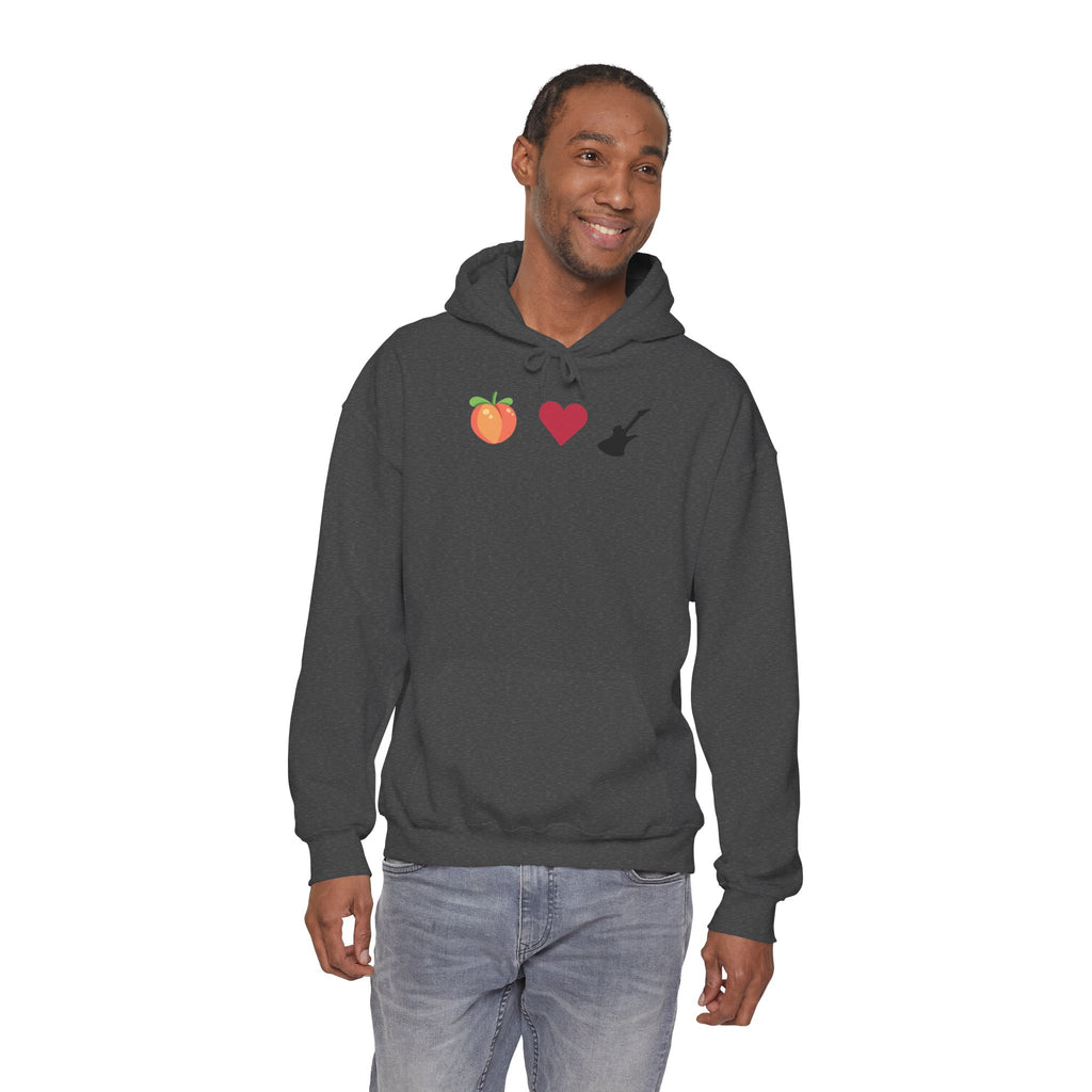 Peach Love Rock & Roll Two-Sided Hoodie | Original Logo
