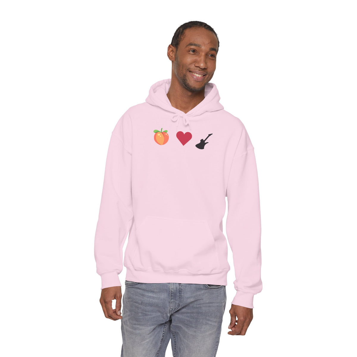 Peach Love Rock & Roll Two-Sided Hoodie | Original Logo