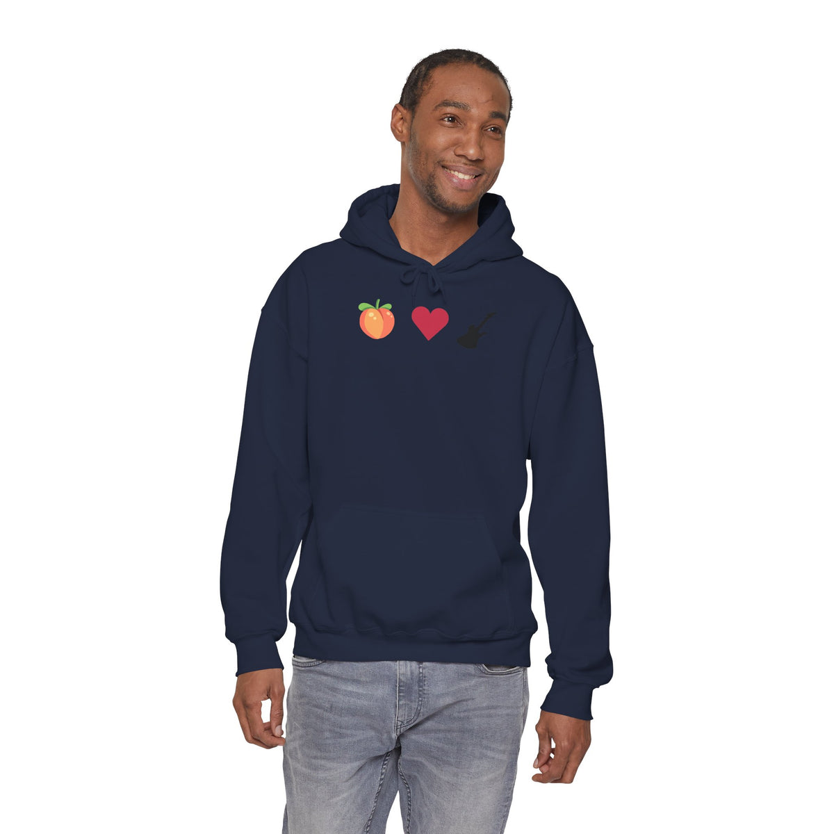 Peach Love Rock & Roll Two-Sided Hoodie | Original Logo