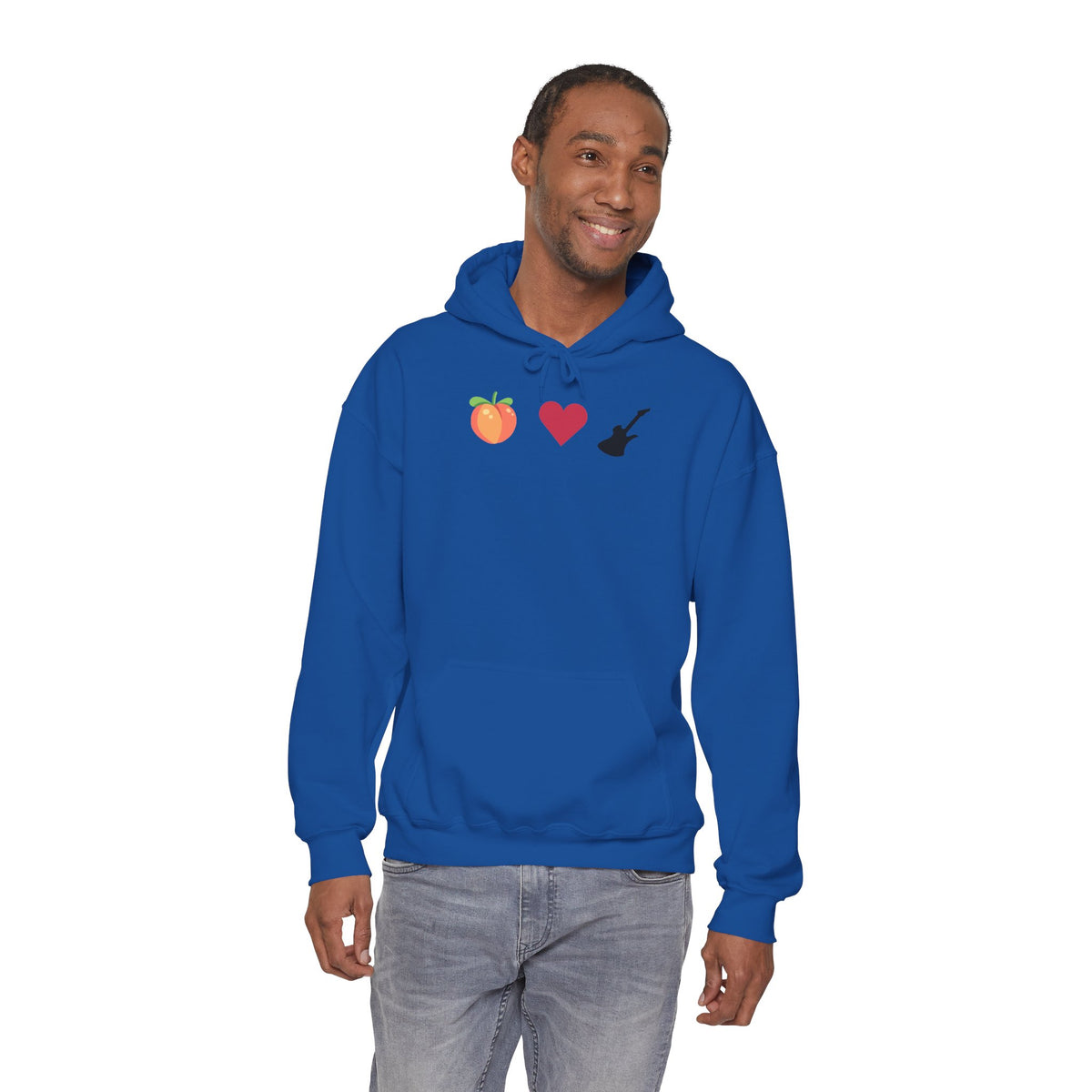 Peach Love Rock & Roll Two-Sided Hoodie | Original Logo