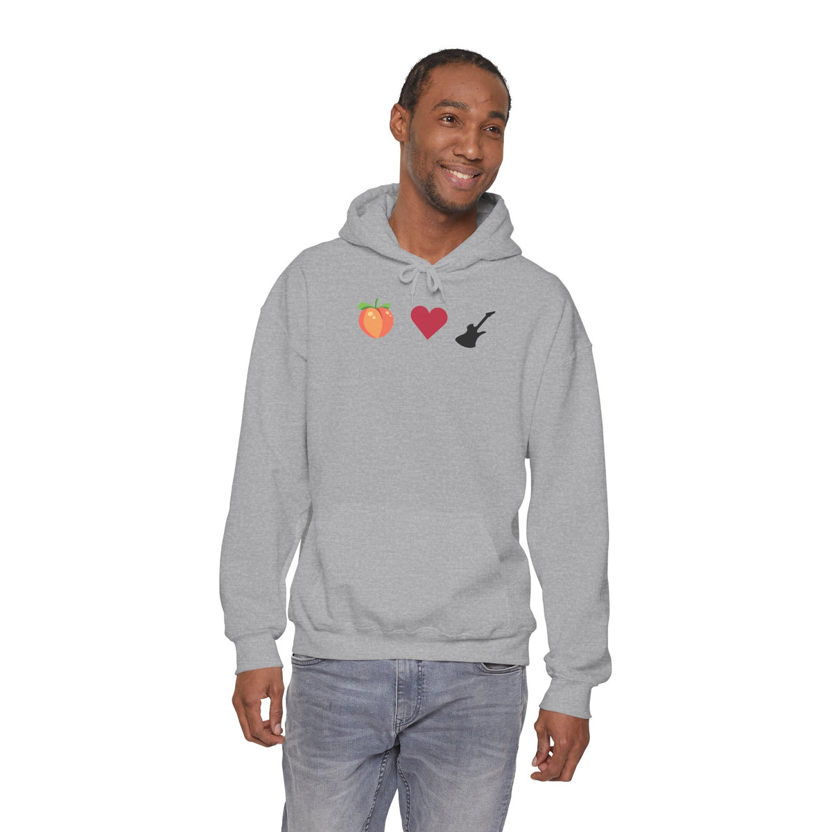 Peach Love Rock & Roll Two-Sided Hoodie | Original Logo