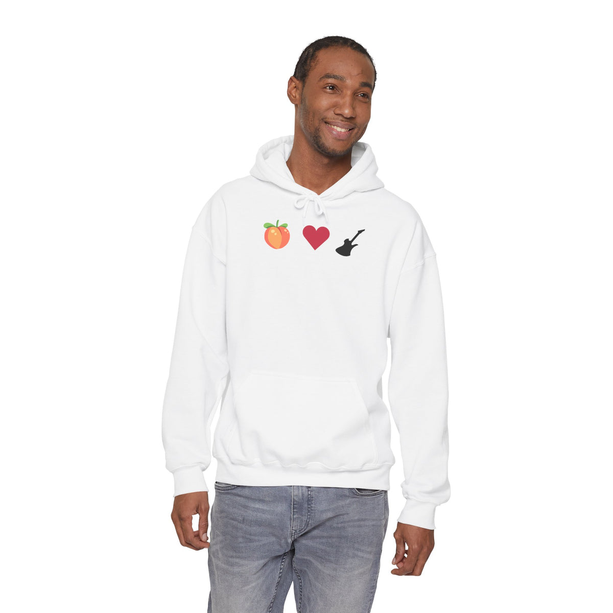 Peach Love Rock & Roll Two-Sided Hoodie | Original Logo